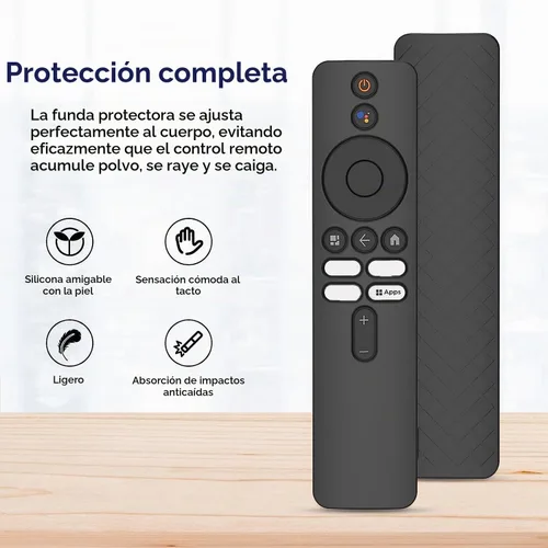 Vista 2 de USTIYA Funda remota para Xiaomi TV Box S (2.ª generación) Cubierta de control protectora Silicona (negro)