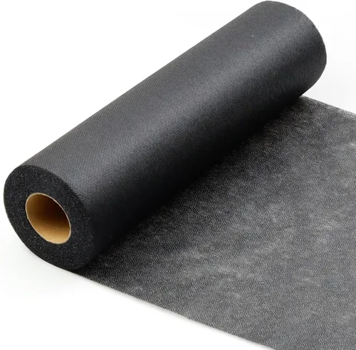 Vista 8 de PLANTIONAL Interfaz Fusible no tejido no tejido negro de peso medio: 11.6 "x 30yd Interfaz no tejida de peso medio en poliéster Interfaz de una cara