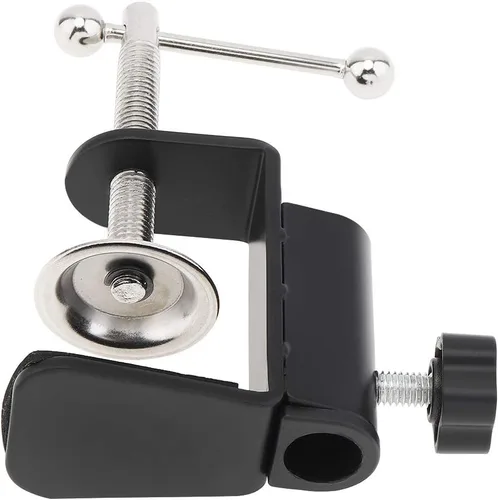 Vista 5 de RTNLIT Abrazadera universal de montaje de mesa en forma de C para micrófono, brazo de tijera, soporte de brazo de tijera con tornillo