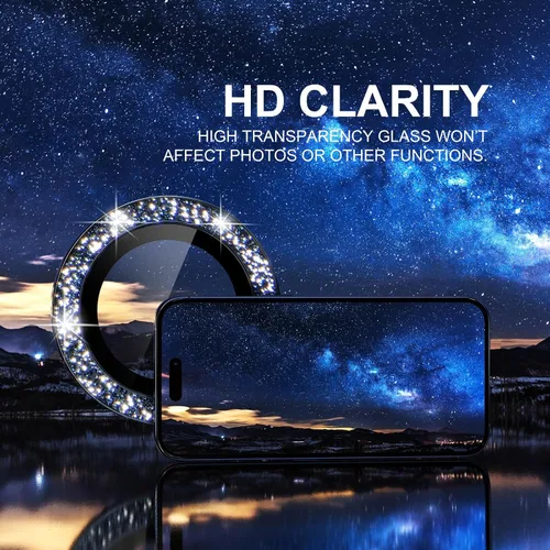 Vista 403 de Choiche Compatible para iPhone 16 Pro/iPhone 16 Pro Max Protector de Lente de Cámara, Vidrio Templado 9H Protector de Pantalla de Cubierta de Cámara