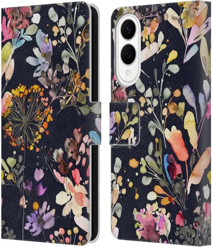 Vista 9 de Head Case Designs Officially Licensed Ninola Beige Wild Grasses Leather Wallet Case Compatible with Samsung Galaxy A07 4G