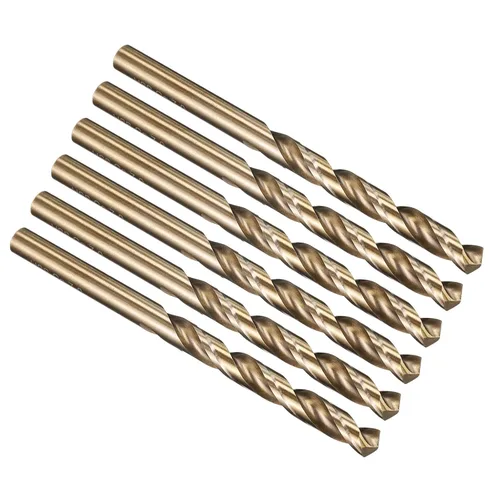 Vista 140 de PATIKIL Broca Jobber de 0.039 in, vástago recto M35 cobalto 5% acero de alta velocidad 135° acabado dorado para metal duro de acero inoxidable - 2