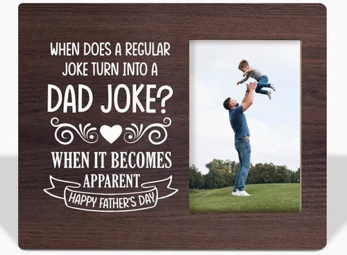 Vista 2 de Regalos para papá: placa de marco de fotos, feliz día del padre, divertido marco de fotos, regalo ideal para papá de hija o hijo