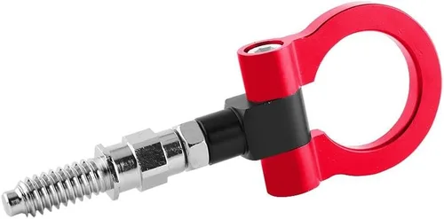 Vista 3 de Gancho de remolque, remolque universal de automóvil de aleación de aluminio, gancho de remolque delantero, anillo de remolque apto para serie E