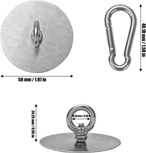 Vista 7 de Sankoly 4 ganchos de techo autoadhesivos de acero inoxidable, ganchos de pared sin clavos para cocina, baño, sala de estar, techo