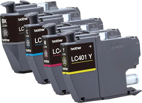 Vista 3 de Brother Cartuchos de tinta originales LC4014PKS, rendimiento estándar, 4 unidades, incluye 1 cartucho de cada uno de negro, cian, magenta