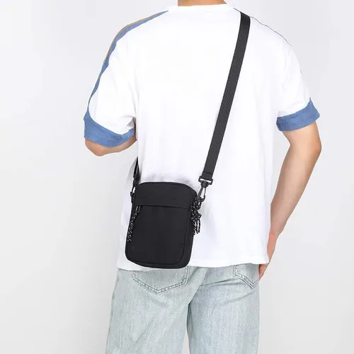 Vista 5 de Bolso bandolera pequeño para hombre, mini bolso cruzado para mujer, bolso de viaje para pasaporte, bolso de mensajero para actividades diarias