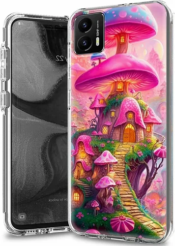 Vista 10 de Funda transparente para Motorola Moto G 5G 2023 con patrón de ciervo de bandera estadounidense para mujeres y hombres, doble capa híbrida de TPU