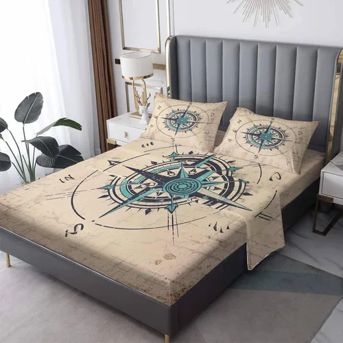 Vista 49 de Juego de sábanas tamaño individual: sábanas y fundas de almohada, sábanas y fundas de almohada, microfibra suave y bolsillo profundo y patrón sin