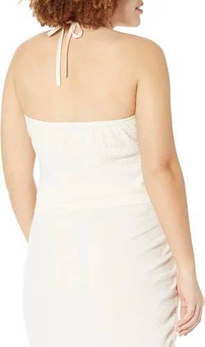 Vista 5 de The Drop Amanda - Suéter con textura halter para mujer