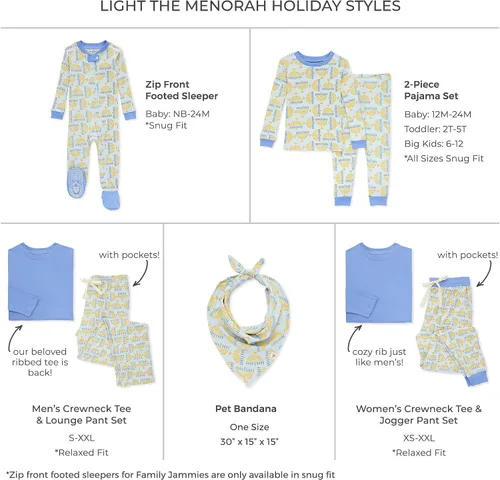 Vista 2 de Burt's Bees Baby Baby Girls' Family Jammies Matching Holiday Organic Cotton Pajamas