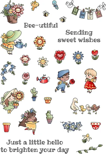 Vista 3 de Juego de sellos y troqueles transparentes para hacer tarjetas, plantillas de corte para álbumes de recortes, álbumes de fotos, papel decorativo