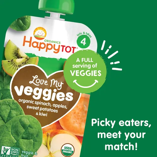Vista 4 de Happy Tot Organic Etapa 4 Baby Food Love
