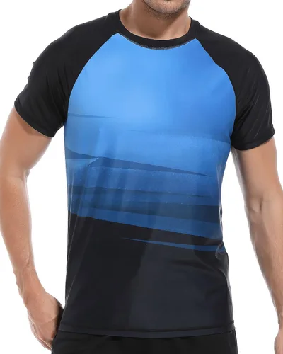 Vista 5 de VAYAGER Camisetas de natación para hombre con protección UPF 50+, de secado rápido, ajuste holgado, para surf acuático