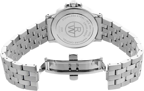 Vista 5 de Raymond Weil 5599-ST-00308 Tango Analog Display Reloj de cuarzo suizo plateado para hombre, PlateadoBlanco, Moderno