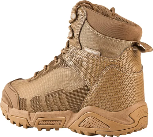 Vista 3 de FREE SOLDIER Mens Waterproof Hiking Boots Lightweight Work Boots Military Tactical Boots Durable Combat Boots