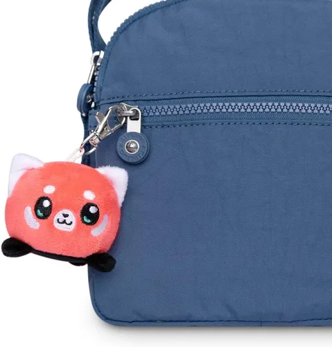 Vista 2 de TeeTurtle Llavero de peluche Panda rojo feliz
