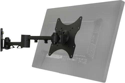 Vista 2 de Mount-It! Soporte de pared para televisor LCD con movimiento e inclinación completos Negro
