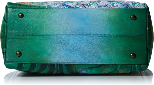 Vista 4 de Anna by Anuschka - Bolso de mano para mujer, de piel auténtica, grande, diseño clásico