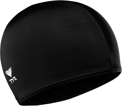 Vista 5 de TYR Gorro de natación de fibra de licra para adultos