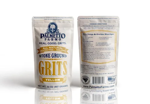 Vista 6 de Palmetto Farms Yellow Stone Ground Grits 2 libras, sin OMG, sólo maíz totalmente Natural, sin aditivos, natural, sin gluten, producidos