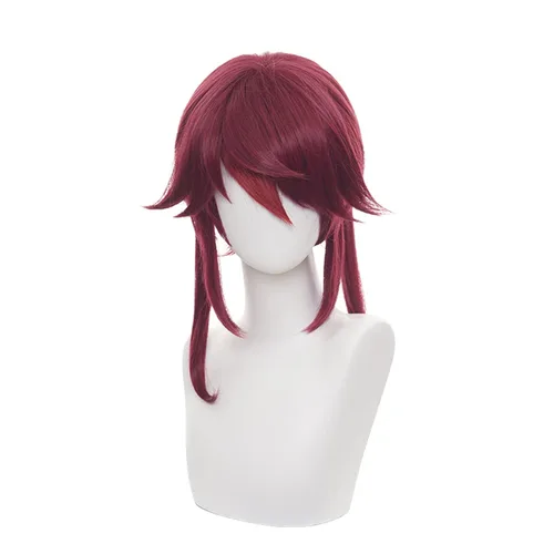 Vista 34 de Peluca para cosplay, disfraz de anime, pelo largo, cabello ondulado negro con flequillo y para mujer, fiesta familiar de Halloween Isolda