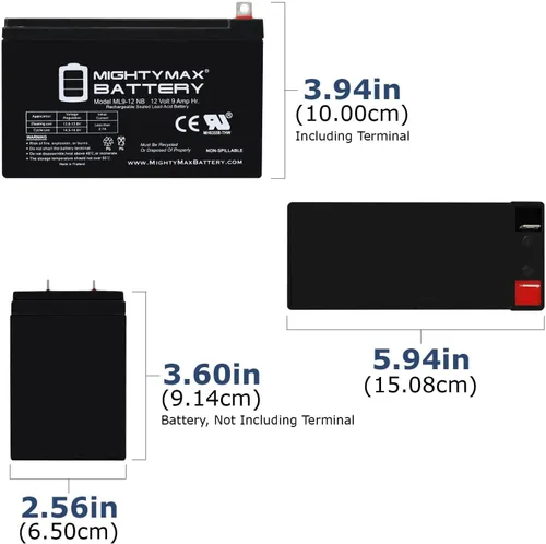 Vista 2 de Mighty Max Battery Batería de repuesto 12V 9AH SLA para CooPower CP12-10
