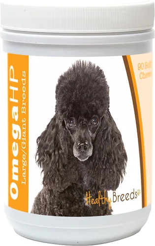 Vista 171 de Healthy Breeds Affenpinscher Omega HP - Masticables suaves para piel y pelaje, 60