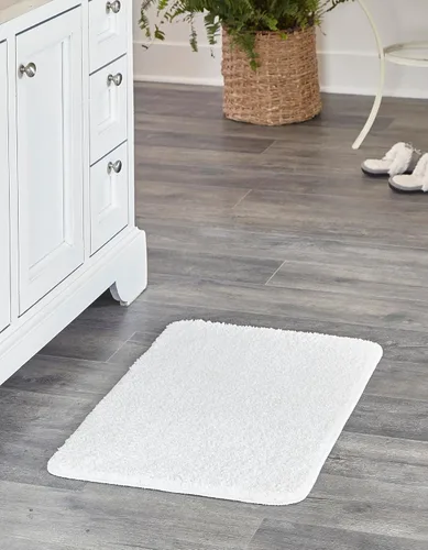 Vista 10 de Unique Loom Bano Everyday Bath Mat Collection - Alfombra de área para todos los días (rectangular 1 pies 8 pulgadas x 2 pies 7 pulgadas, rosa bebé)