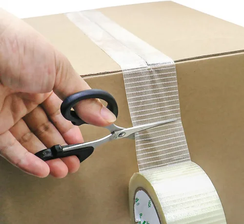 Vista 6 de BOMEI PACK Cinta de filamento bidireccional de 4 rollos, cinta de fleje reforzada con fibra de vidrio, 6.7 mil x 2 pulgadas x 55 yardas