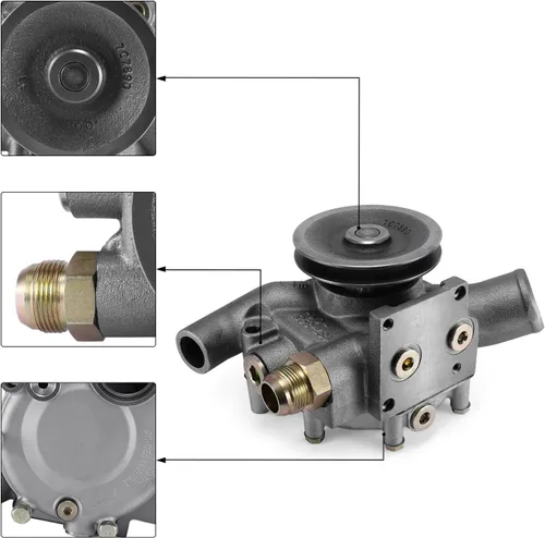 Vista 2 de Bomba de agua 7E7398 (cojinete de C & U) 4P3681 7C4508 1593141 para Caterpillar CAT 924F 928F 928G 950F 950FII 960F Motor 463 WF1 3114 3116 3126B