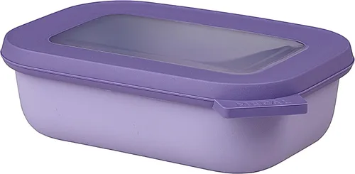 Vista 30 de Mepal Cirqula - Recipiente circular rectangular para almacenar y servir alimentos de 67.6 fl oz / 68 onzas con tapas transparentes, perfecto