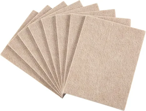 Vista 7 de SoftTouch Hoja de fieltro autoadhesiva para muebles para superficies duras para cortar en cualquier forma (paquete de 2) - Marrón nogal, hojas
