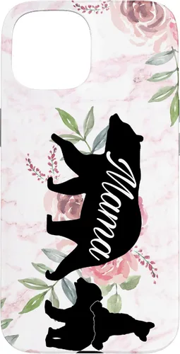 Vista 6 de Mama Bear Mom Gift Phone Holder - 2 Cubs Kiddo Mom Case for iPhone 17