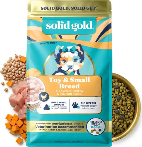 Vista 19 de Solid Gold Toy & Small Breed Dog Food Dry Small Bites - Alimento para perros de grano entero de bisonte - Croquetas saludables para perros con alta