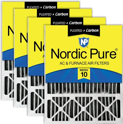 Vista 17 de Nordic Pure 20 x 25 x 5 (tamaño real: 19 3/4 x 24 3/4 x 4 3/8) Lennox X6673 X6675 Filtro Merv 8 de repuesto para reducción de olores 2