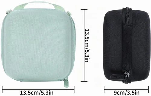 Vista 8 de Lebakort Funda de almacenamiento compatible con cámara instantánea Fujifilm Instax Mini 12/11 (funda rosa rubor)