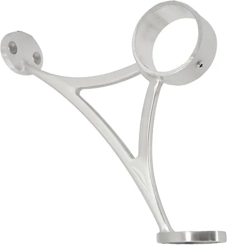 Vista 7 de Soporte de riel de pie de acero inoxidable 316 de grado para barra de pie de 2 pulgadas de diámetro exterior, acabado negro mate, 1 unidad