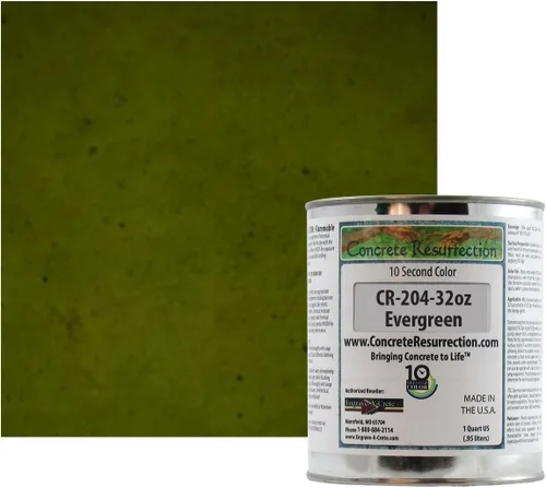 Vista 22 de Tinte profesional para hormigón de secado rápido, fácil de usar. Tinte de acetona Concrete Resurrection de 10 segundos color 32 oz (ámbar)