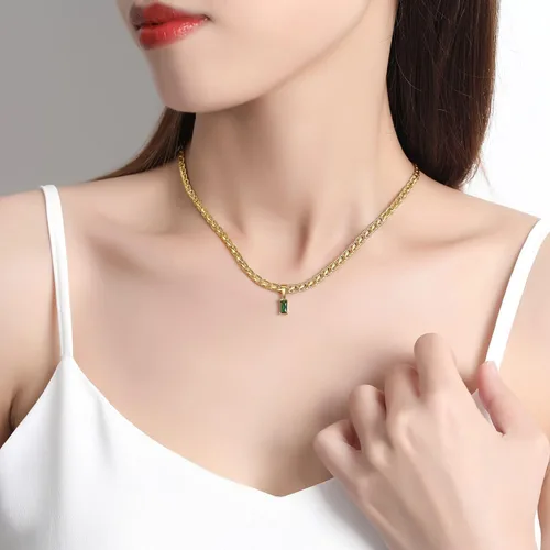 Vista 4 de GOGOEY Collares Gargantilla Vintage Chapados en Oro 18K para Mujeres Collar Gargantilla Impermeable Anti Deslustre Piedra Preciosa Circón Collar