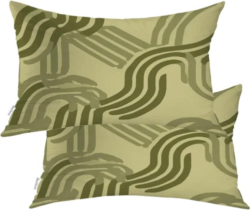 Vista 40 de Abstract Geometric Forms Throw Pillow Covers, Aesthetic Modern Art Cushion Cases Digital Blended Hidden Zipperl Decorative Pillow Covers Square