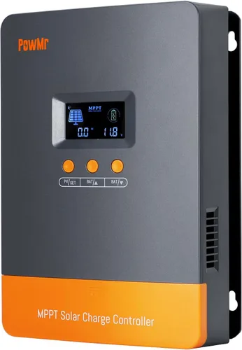Vista 9 de Regulador de carga solar MPPT de 60 amperios PowMr, 12V/24V/36V/48V Auto, adecuado para batería de plomo-ácido y litio, entrada MAX 160V 2800W