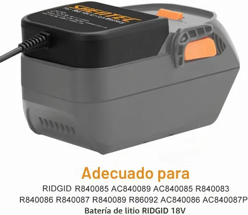 Vista 3 de Shentec Cargador de batería de litio de 18 V compatible con RIDGID R840085