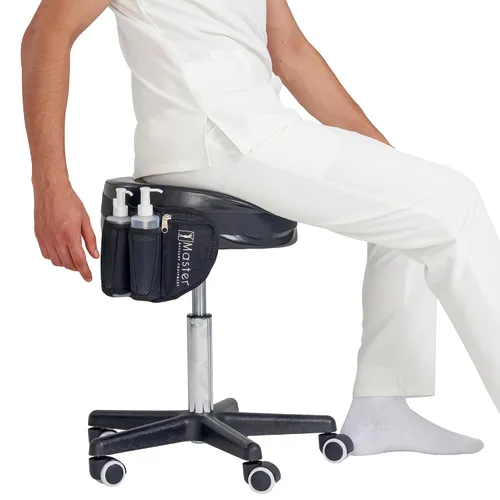 Vista 3 de Master Massage Bolsa de aceite de masaje para botella doble, bolsa de crema ajustable y bolsa de loción, kit doble, funda de loción para botella