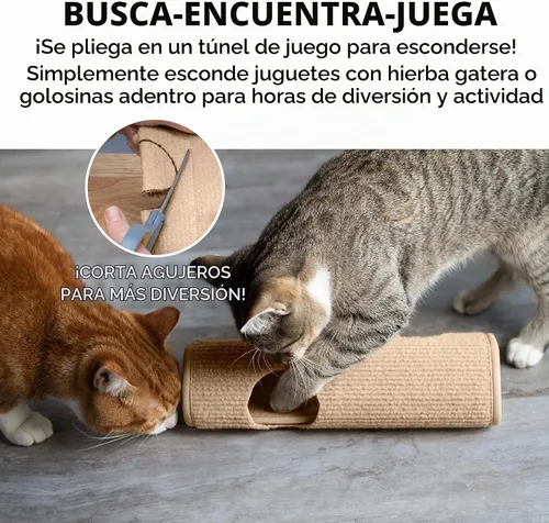 Vista 8 de Furhaven Funda para poste rascador envolvente para gatos de interior, se adapta a postes de hasta 3.5 pulgadas de diámetro, duradera y menos