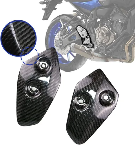 Vista 12 de Cubiertas de entrada de aire de fibra de carbono para motocicleta, panel de protección lateral del tanque, modificación de carenado para Yamaha