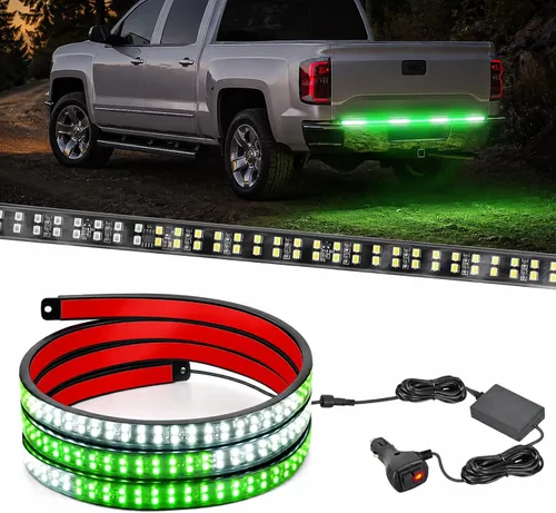 Vista 15 de Nilight 6 piezas de luces de neón para la parte baja del auto, tiras de luces RGB multicolores de 300 LEDs, función activa de sonido DIY, modo
