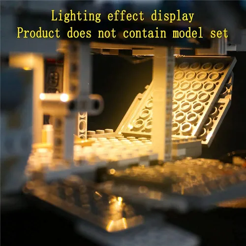 Vista 8 de GEAMENT Kit de luz LED para The Mandalorian The Razor Crest 2020 - Compatible con el modelo Lego 75292 (juego de modelos no incluido)