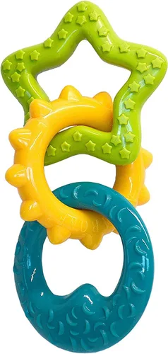 Vista 3 de Nylabone Just For Puppies - Anillo de dentición triple (3 unidades)