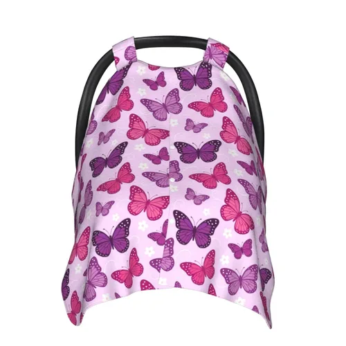 Vista 11 de Cubierta de toldo bohemia para asiento de coche de bebé, cubierta de lactancia para recién nacido, accesorios bohemios para bebé cubierta